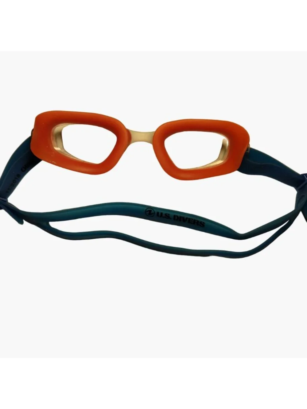 U S Divers Adjustable Swim Goggles Orange Blue